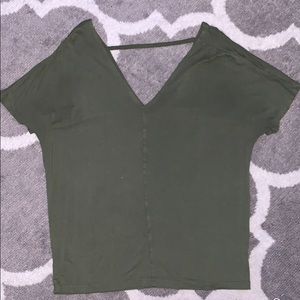 Old navy loose v neck with open back
